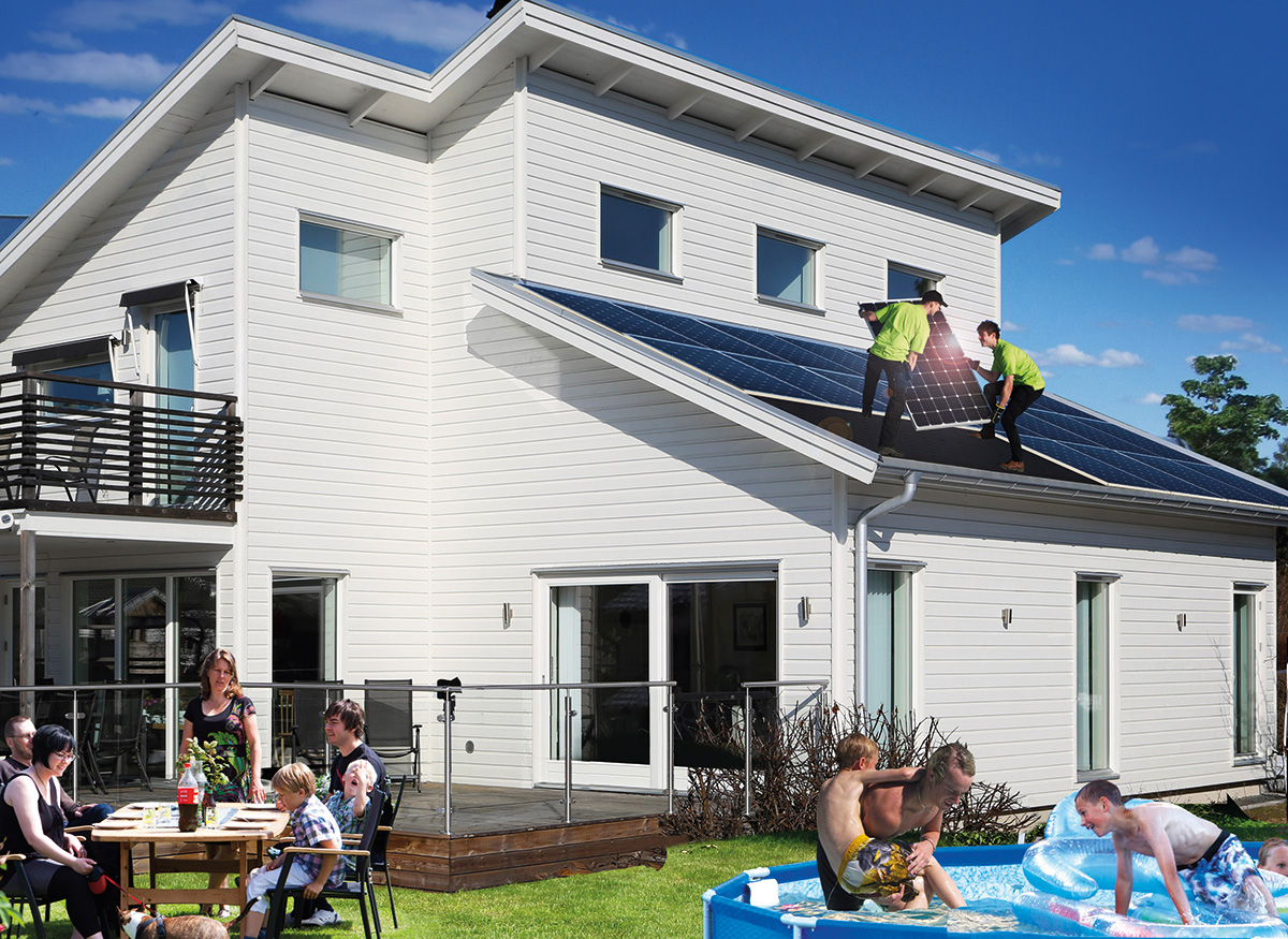 Solpaneler för solel